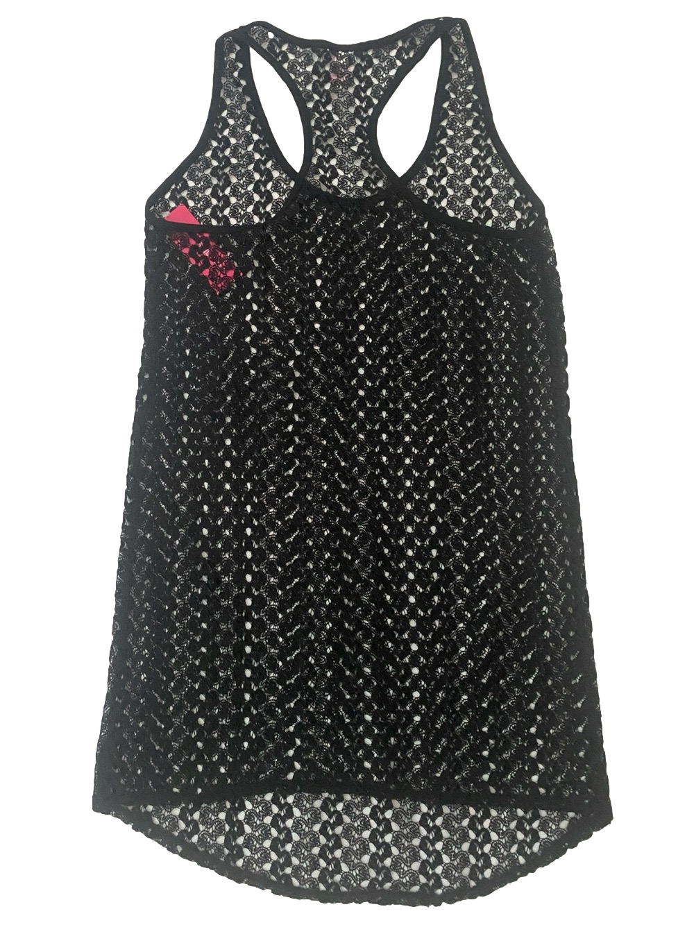 Xhilaration Black Crochet Open-Knit Tank - Picture 3 of 5